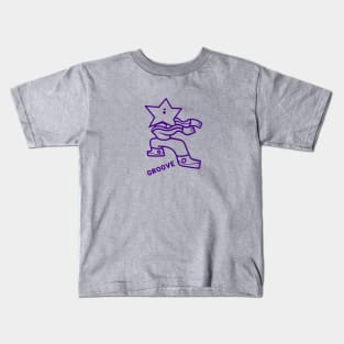 Weird Groove is the best. minimalist design for Friday vibes Kids T-Shirt